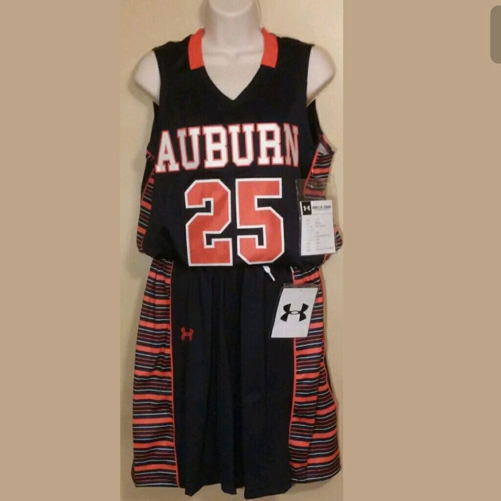 Womens Auburn Tigers Large Basketball Uniform